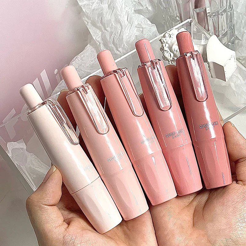 เทปลบคำผิดแบบสีไล่ระดับสี1ชิ้นเครื่องมือบราดันทรงปากกาเครื่องมือเครื่องเขียนเกาหลีเครื่องใช้สำนักงาน