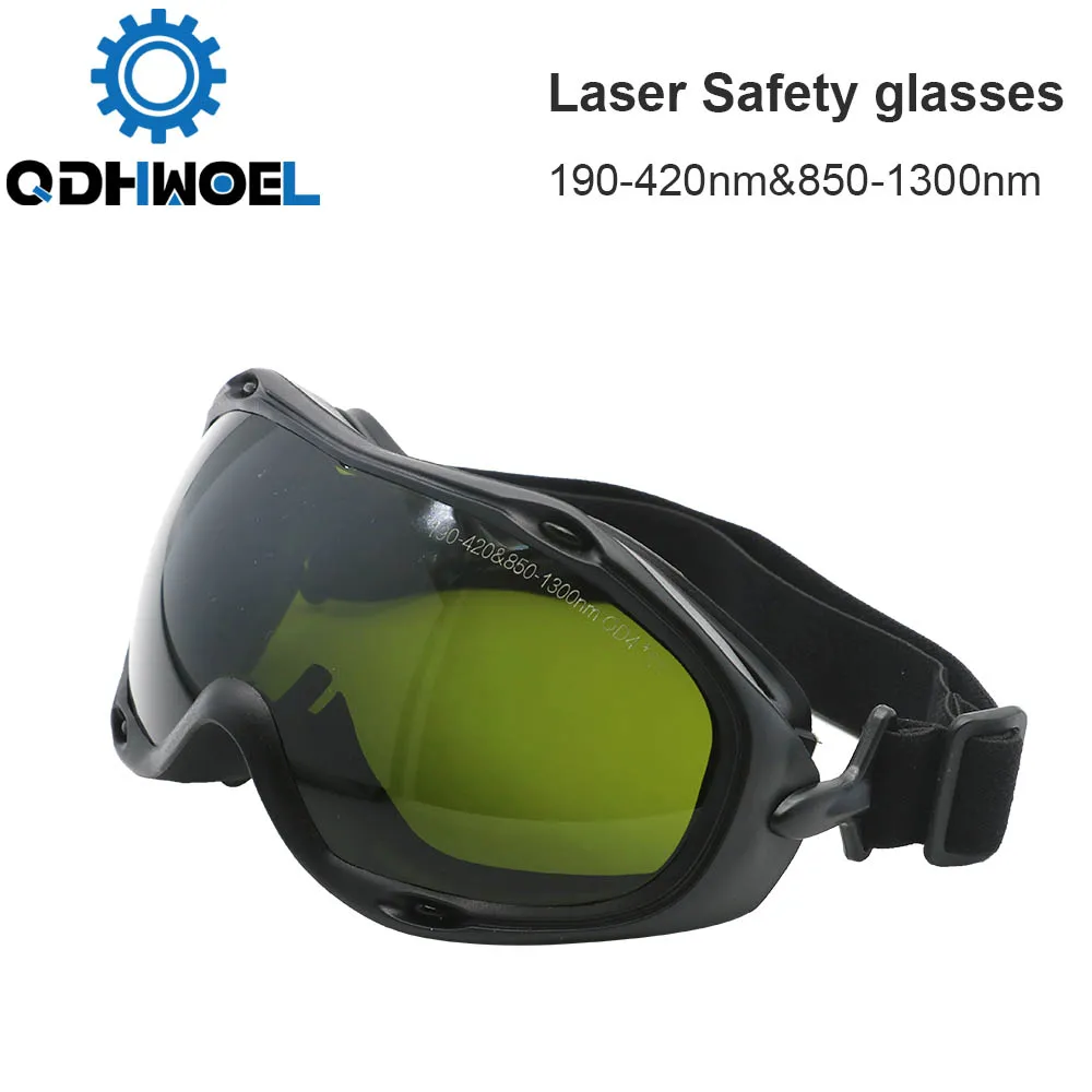 QDHWOEL   1064nm Laser Safety Goggles Sled Goggles 190-420 & 850-1300nm OD4+ Wavelength Protective Glasses Shield SGUF-F-OD6