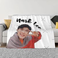 Nct Mark Lee Home Blankets Throw Blanket Thin Wadding Blanket Throw Blanket