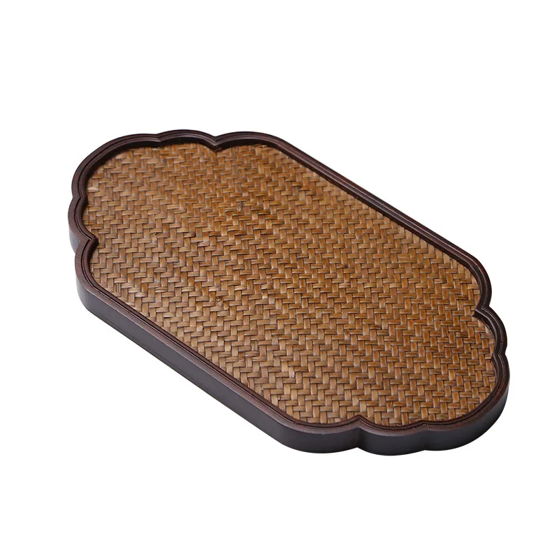 For Bamboo Mat Tea Tray, Bamboo Small Tea Table Household Pot Bearing, Tea Set, Coaster