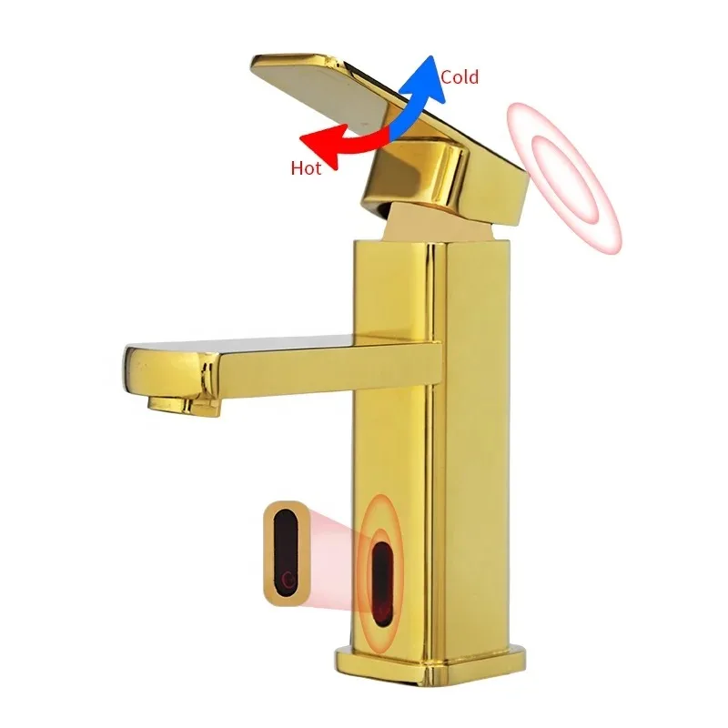 

Zc Современный стиль Смеситель для ванной комнаты Щетка Золотой Роскошный смеситель для раковины