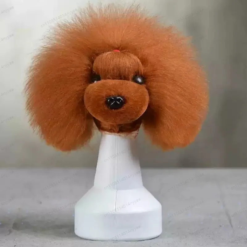 Premium Soft Silicone Dog Grooming Practice Head Model High Quality Realistic Pet Styling Mannequin Durable Softer For Beginners