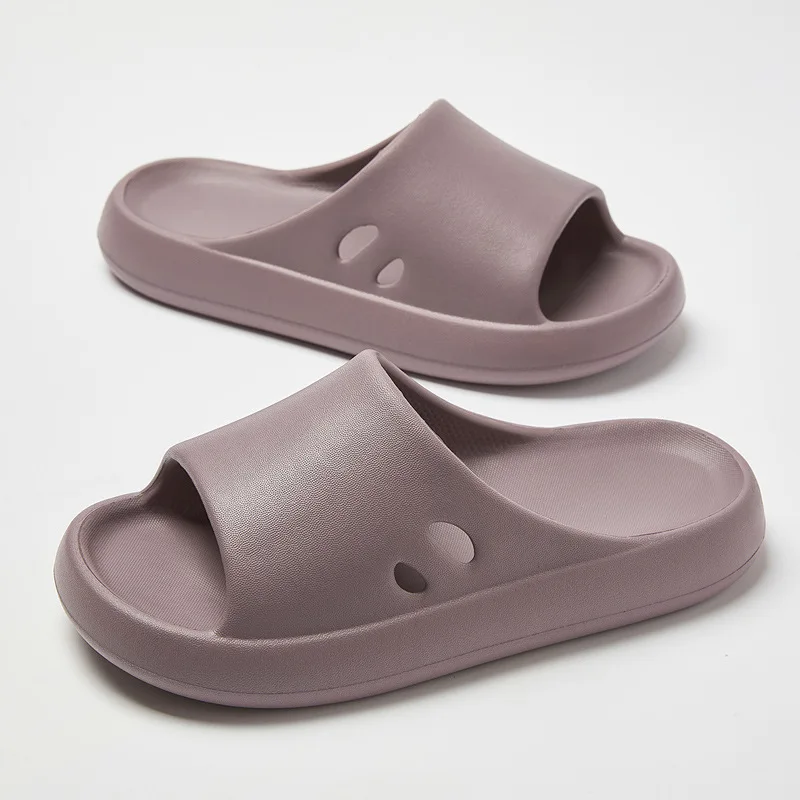 

Women Soft Home Slippers Couples Summer Indoor Thick Sole Bathroom Slippers Sandals Hotel Solid Color Men Flip Flops Flat Shoes