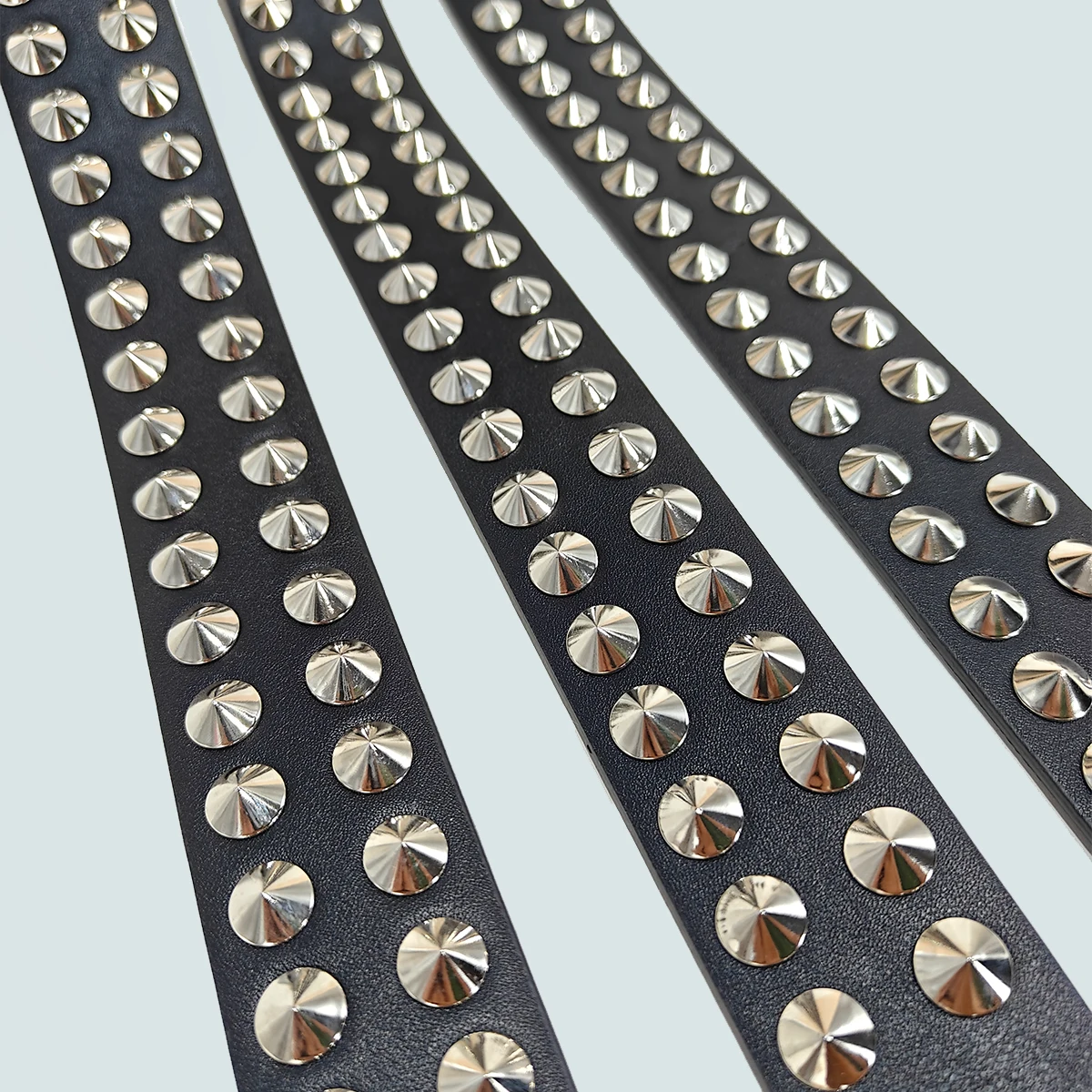 Punk New Gothic Y2K Women Men Belts Luxury Brands Gothic Ladies Hip Hop Punk Rivet Skeleton Print Waist Belt Jeans Waistband view 3