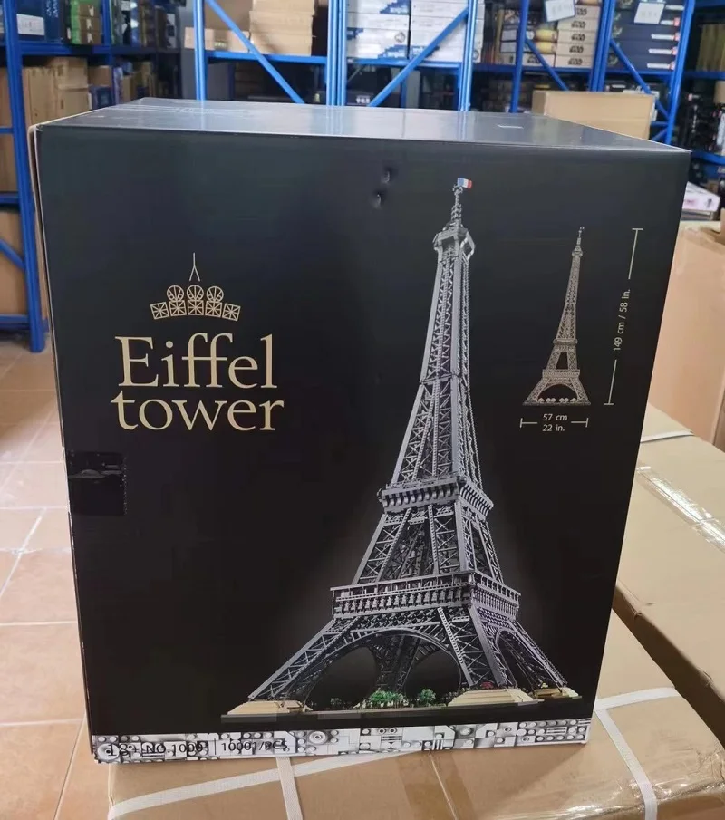 With Original Box Eiffel Tower Creator Expert Building Blocks Model Compatible 10307 10001Pcs Christmas And Birthday Gifts