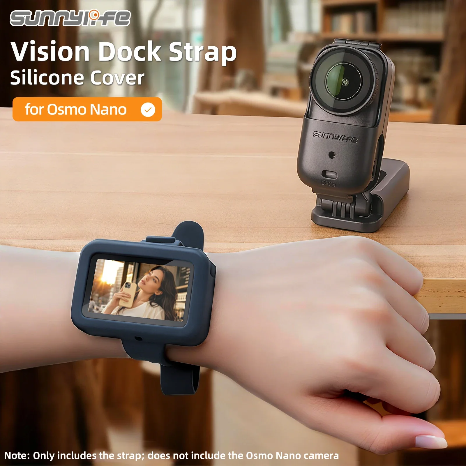 Armband für DJI Osmo Nano Kamerahalterung, Bildübertragung, Silikon-Handschlaufe, verstellbares Armband für DJI Nano Zubehör