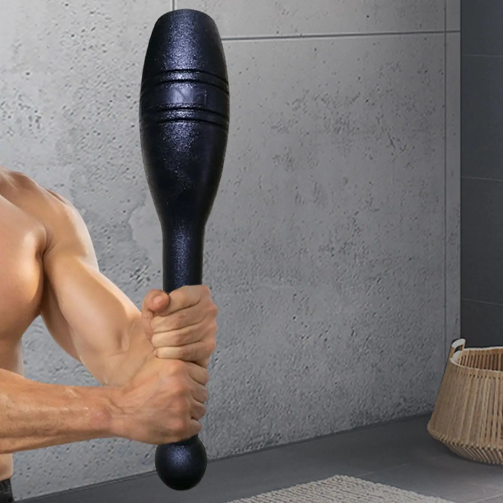Strength Training Bars 42cm PP Material Arm Muscle Building Barbell Attachment for Home Gym Exercise