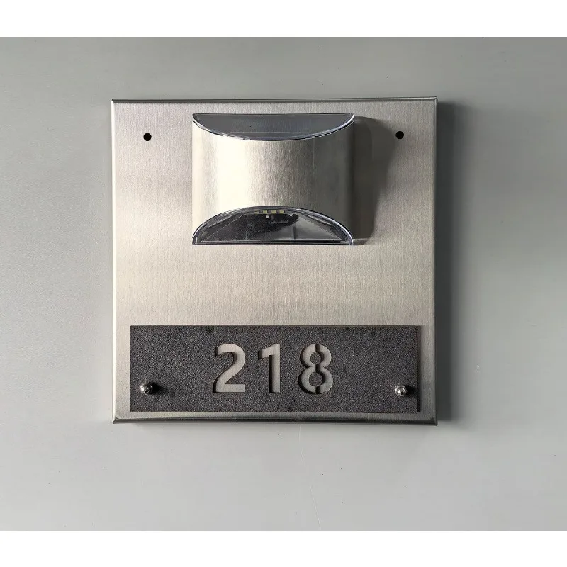Number signs, numeric signs, signage signs, courtyards, villas, solar chargers
