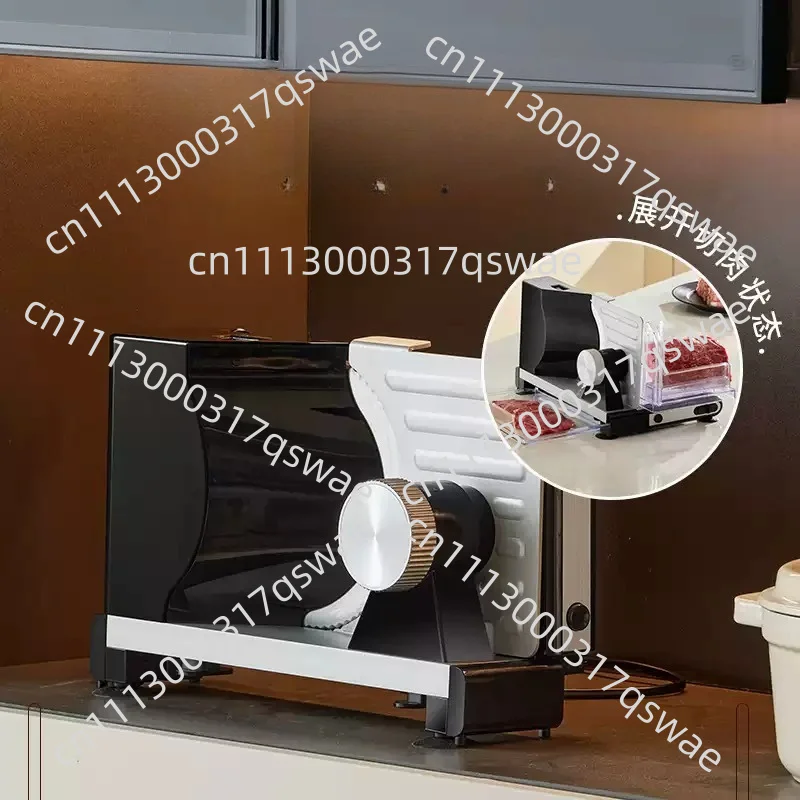 Stainless Steel Electric Food Slicer Foldable Meat Vegetable Fruit Cutting Machine Household Kitchen Appliance
