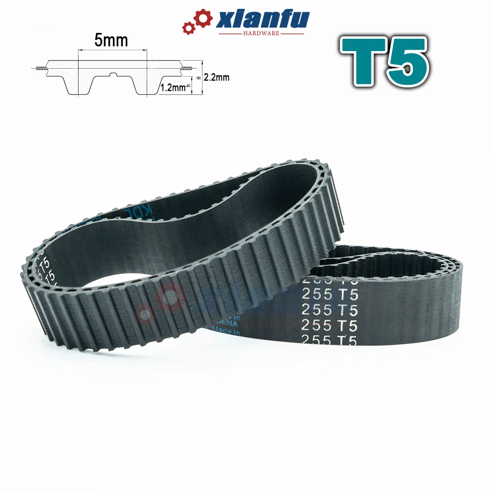 T5 Type Timing Belt Rubber Closed Loop Perimeter 550 555 560 565 570 575 580 585 590mm Width 6~40mm Trapezoidal Tooth CNC Drive