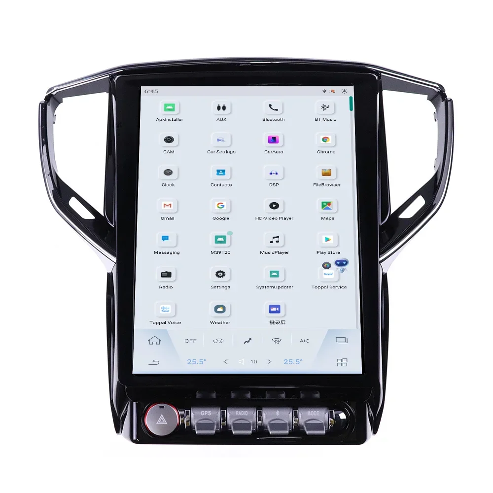 

Автомобильная мультимедийная система 2 Din с беспроводным CarPlay и Android 13 для Maserati GHIBLI 2013-2022, Bluetooth, GPS-навигация, головное устройство