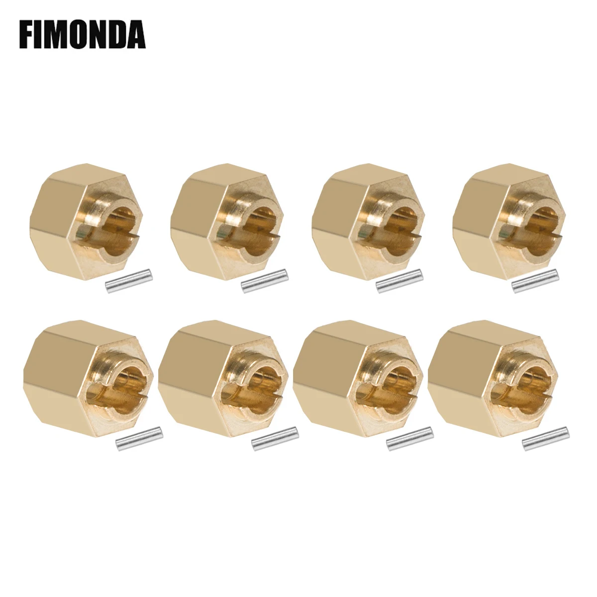 4Pcs 7MM Brass Wheel Hex Hub Extenders 4mm/6mm Thickness for 1/18 RC Crawler Car TRX4M Defender Bronco Upgrade Parts