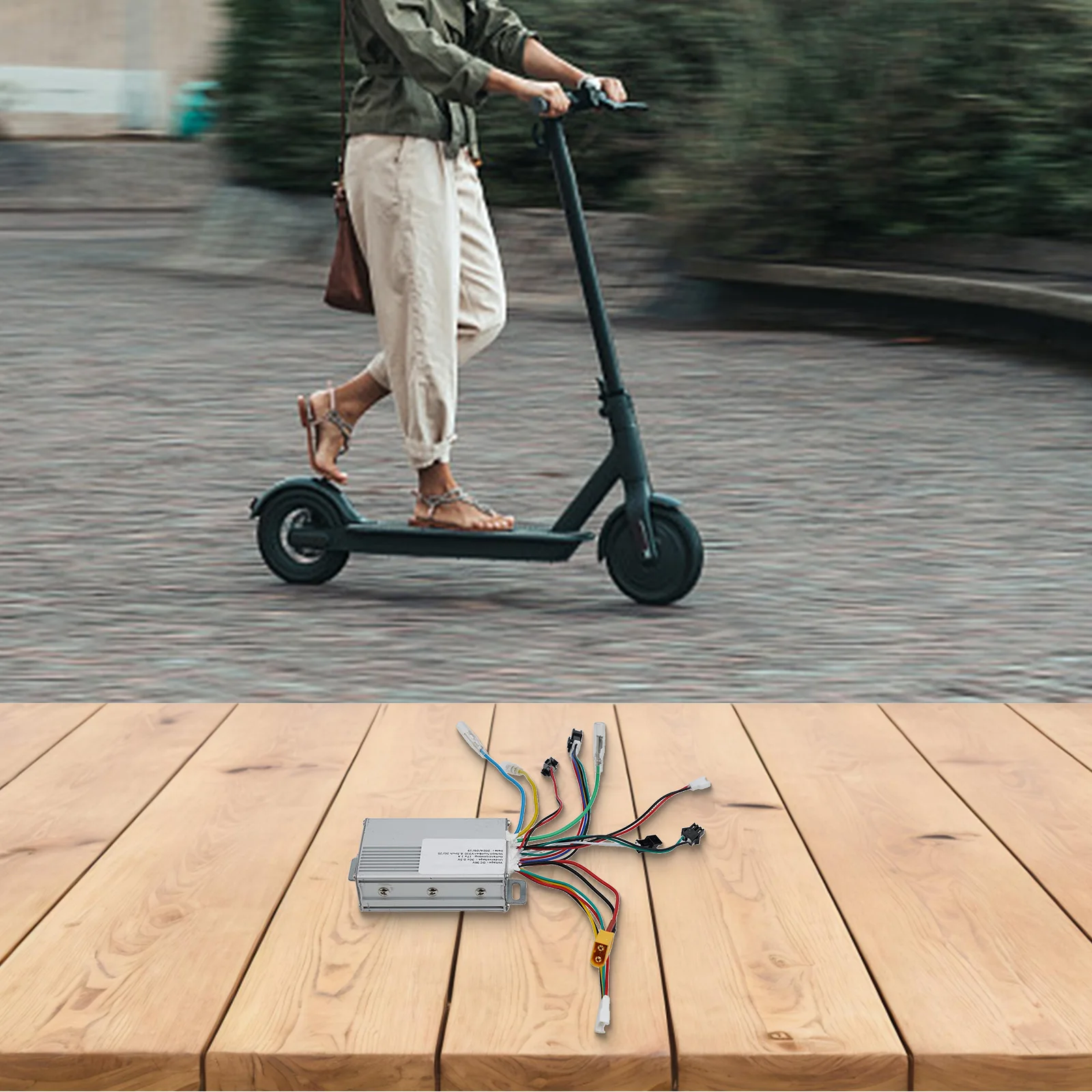 

For Electric Scooter Maintenance Weight About 300g 36V 350W Motor Controller Aluminum Alloy Controller Long-term Use