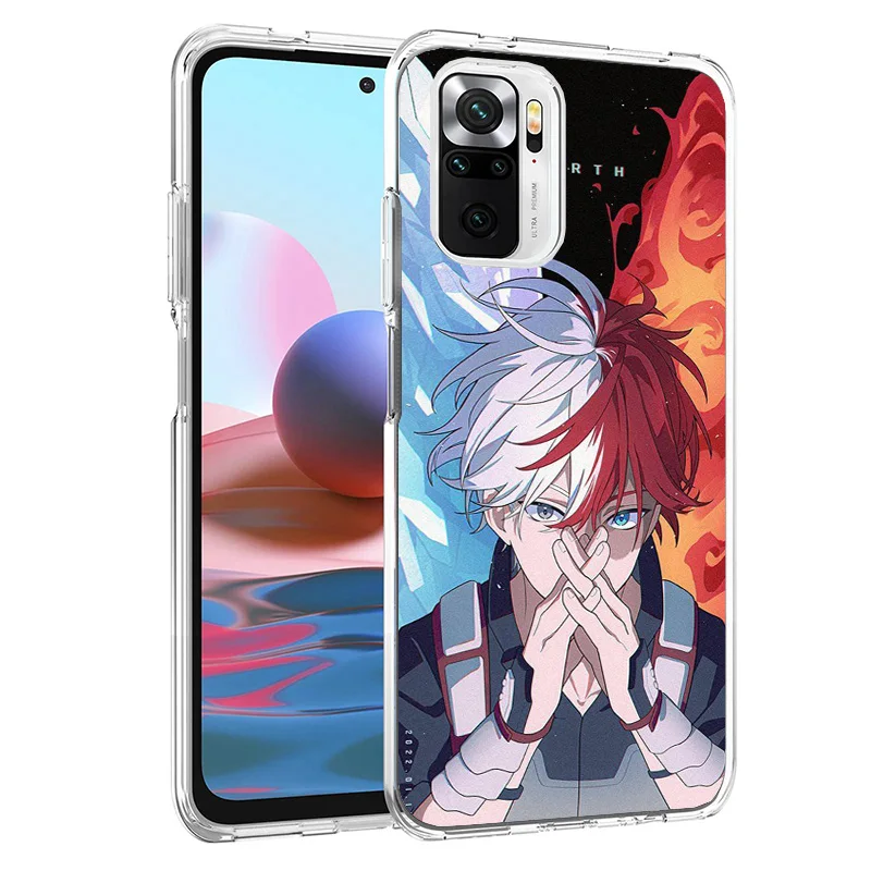 My Hero Todoroki Shoto Phone Case For Xiaomi Redmi 12 12C 10 10C 10A 9 9A 9C 9T 8 8A 7 7A 6 Pro 6A K70 K60 K40 K20 S2 Print Cove