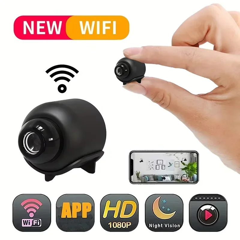 Mini Camera Wireless 1080P Surveillance Security Video Cam Night Vision Motion Detect Camcorder Mini Cam Monitor Smart Home 2026