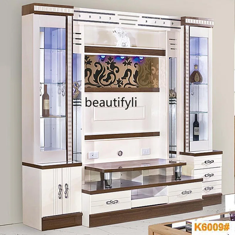 MDF combination, wine cabinet coffee table floor cabinet household economical TV cabinet