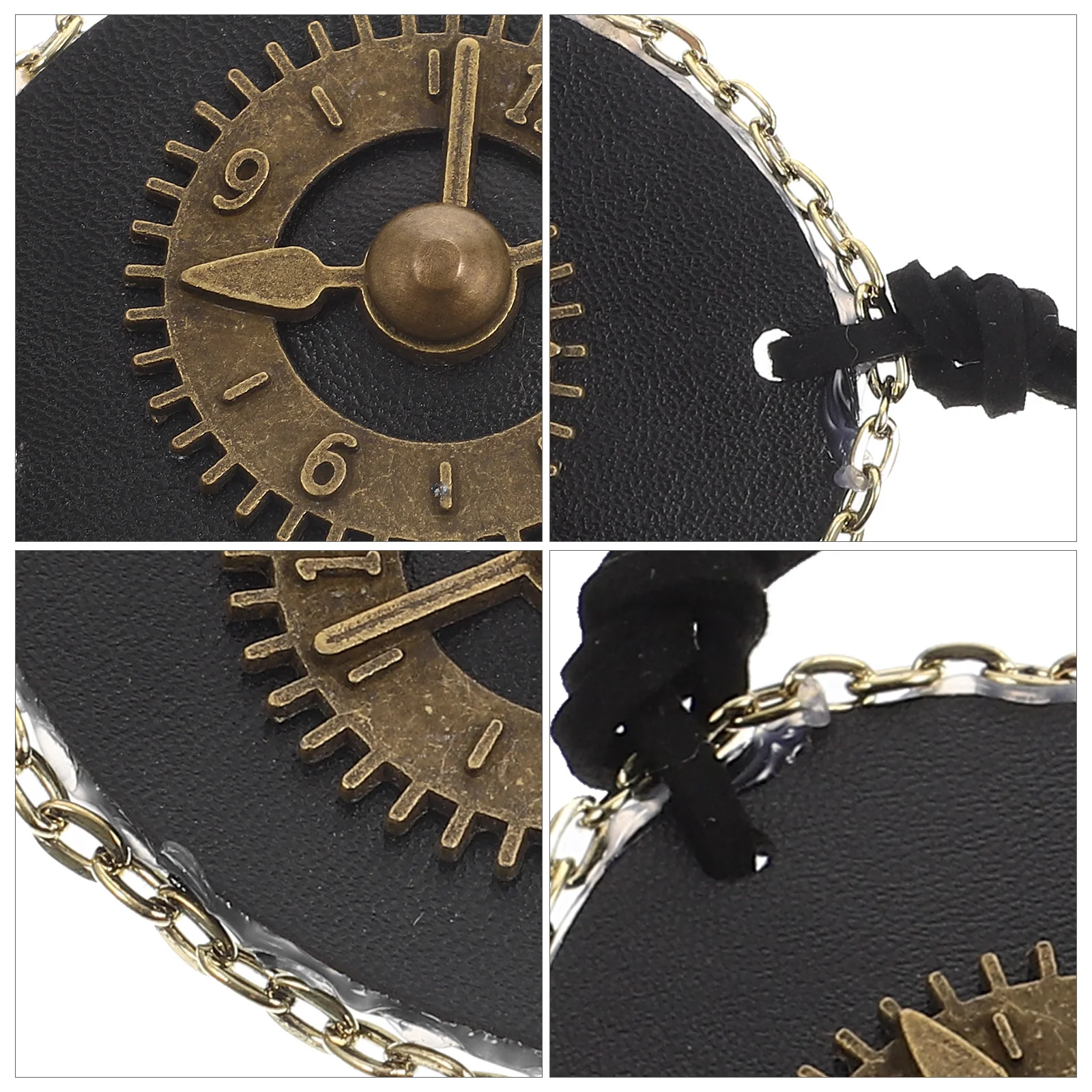 

Single Eye Cover Retro Gear Design Stylish Lightweight Comfortable Party Cosplay Eye Patch Halloween Pirate Themed Accessory