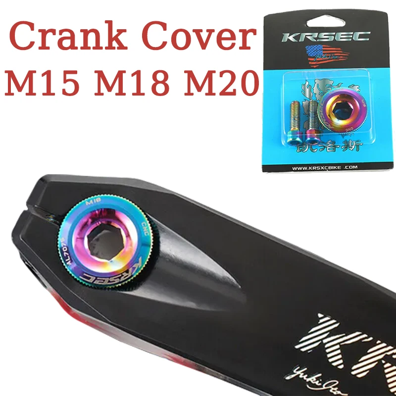 

Crank Cover Screw Cap M15/M18/M20 Dustproof MTB Crankset Cover Aluminum BMX Road Bike Arm Bolt Mountain Bike Accessories