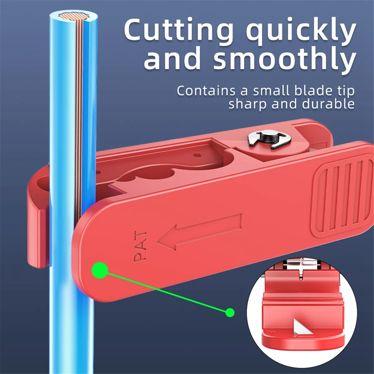 Coupe-câble à Fiber optique AT59 + lame IPC-240, dénudeur multifonction à coupe rotative pour fils et câbles isolés de 4 à 240mm
