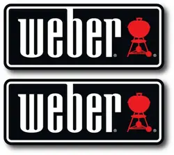 2X WEBER naklejka z LOGO naklejka samochód ciężarówka pojazd GRILL GRILL samochód naklejka szyba zderzak naklejka jakość osłona winylowa wodoodporna pcv