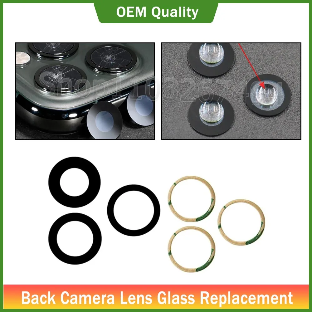 ORI 10sets Back Camera Lens Glass Replacement for Phone X XS 11 12 13 Mini 14 15 Plus Pro Max Rear Camera Lens