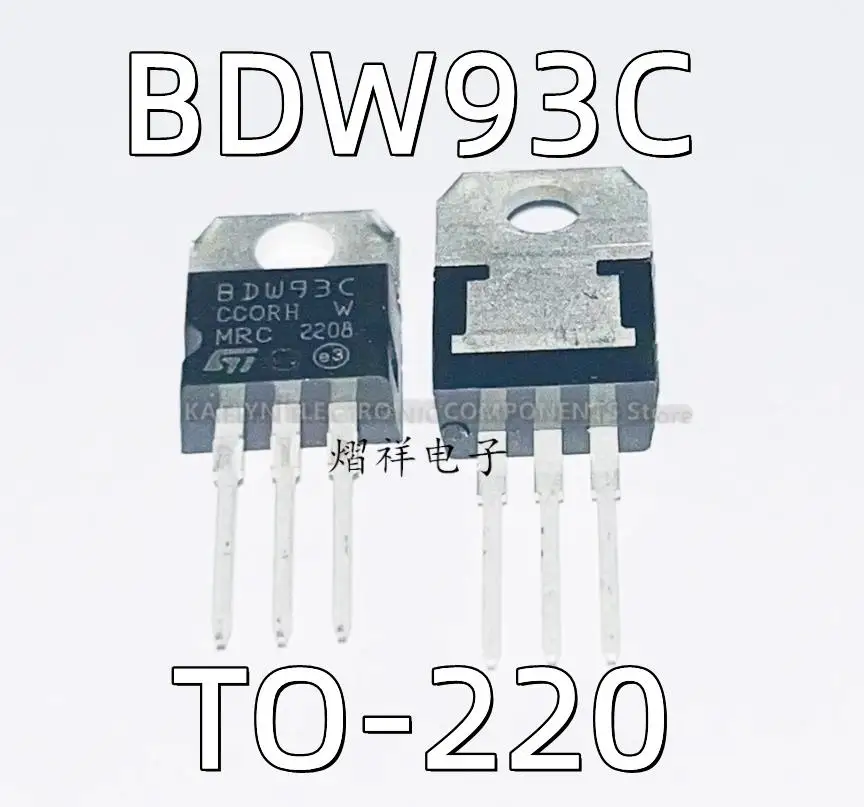 20Pcs/lot BDW93 BDW93C  Bipolar (BJT) Transistor NPN - Darlington 100 V 12 A 80 W Through Hole TO-220