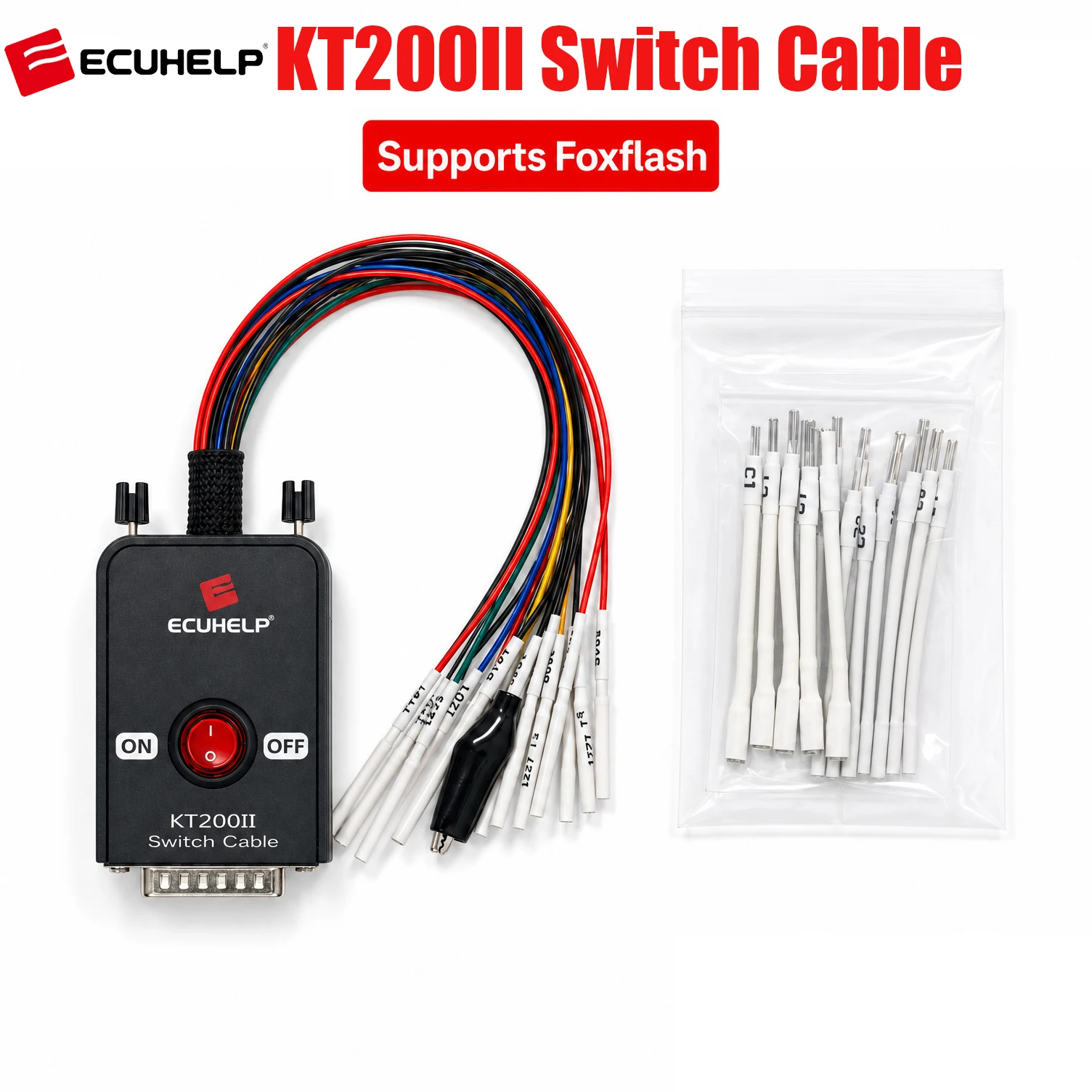 ECUHELP KT200II Switch Cable for ECUHELP KT200 KT200II OBD2 ECU Programmer Tool Car Truck via OBD / on Bench / in Boot Jtag