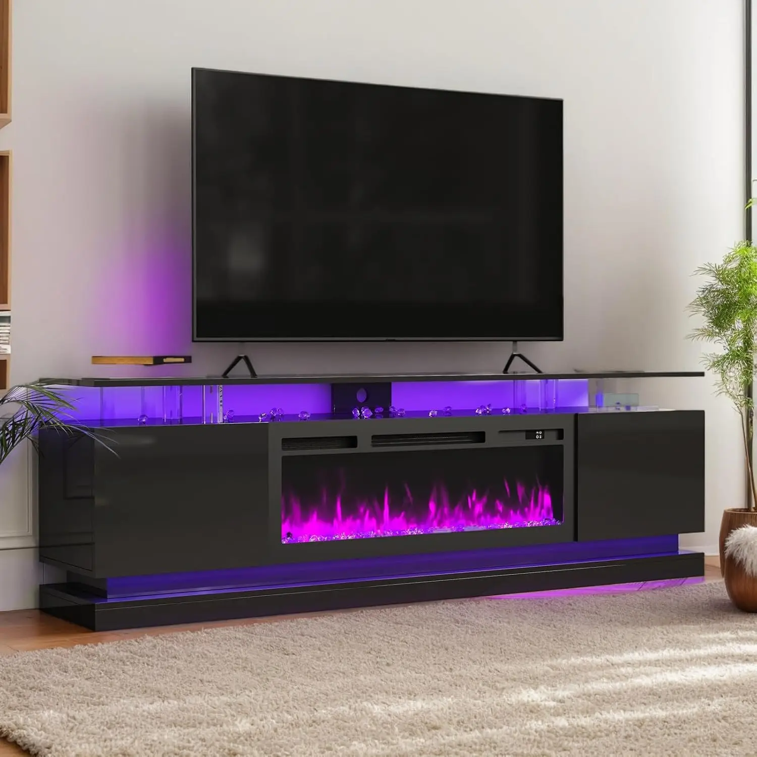 Electric Fireplace TV Stand 70
