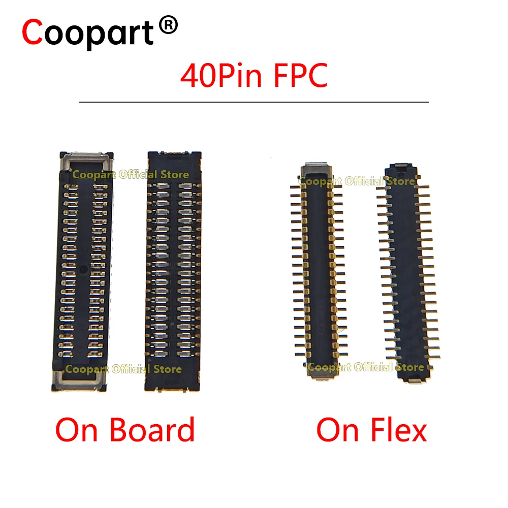 40Pin LCD Display Screen FPC Connector On MotherBoard For Xiaomi 10T/10T Pro/Redmi 9/Note 9 Pro 5G /Poco X3/X3 NFC/X3Pro