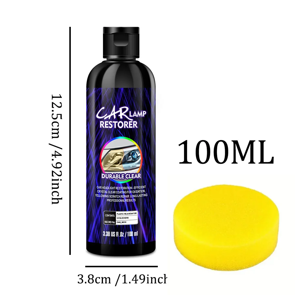 Car & Motorcycle Headlight Restoration Polishing Kit Headlamp Dashboard Repair Kits Car Lamp Polisher Cleaning Paste Paint Agent