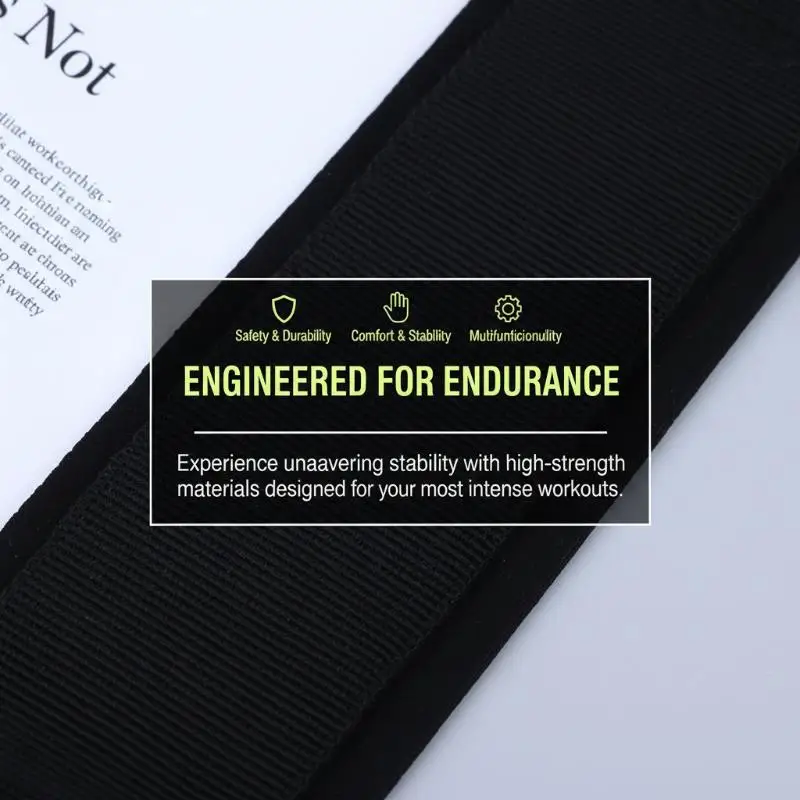Picture 6: Weightlifting Fitness Wristband Adjustable Strap for Cable Machine Durable Support Pull Ups Gym Workout Band