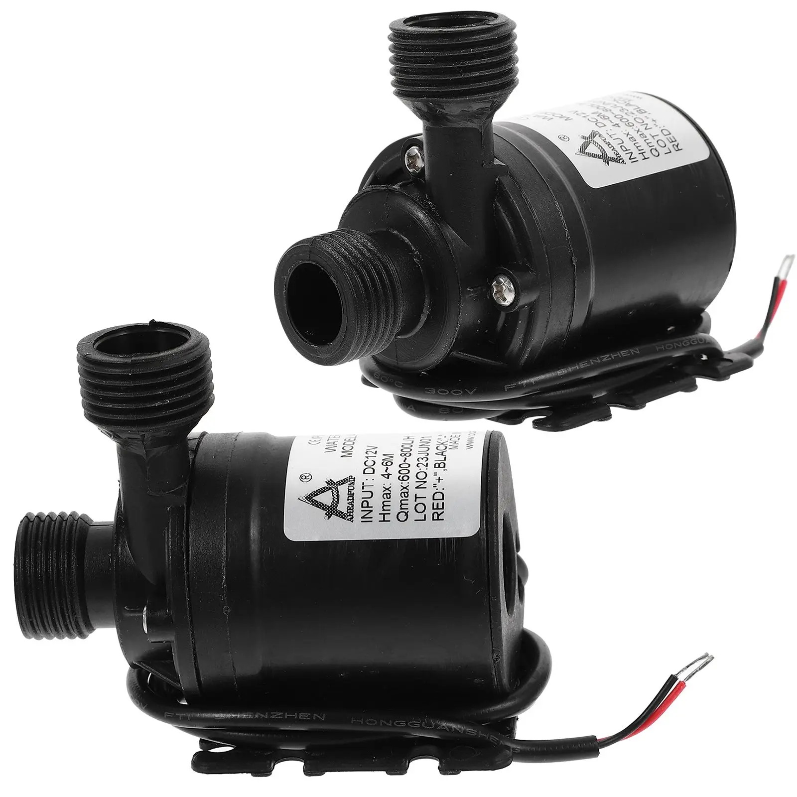 

2 Pcs Booster Submersible Pump for Pond Outdoor Fountain Pumps Water Inflatable