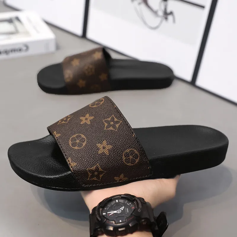 

Hot Free Shipping designer Slippers Summer one piece slippers Soft sole for couples outdoor wear cool slippers indoor men women household use plus szie 39-47