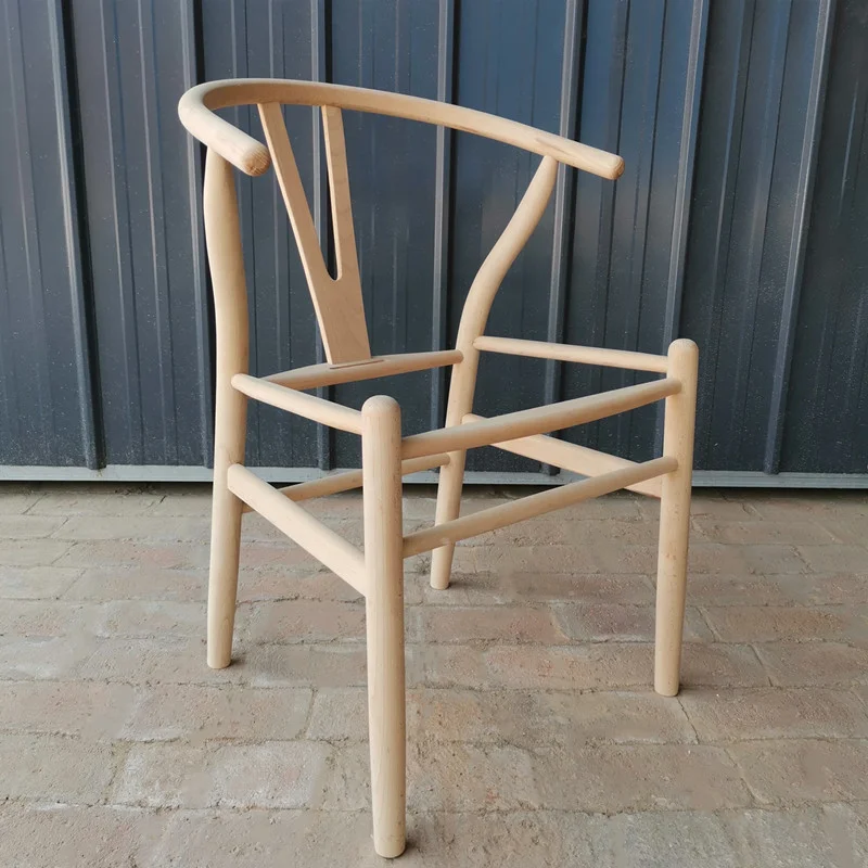 Wholesale Classic Modern Wooden Rattan Chair Wishbone Solid metal Wood Y Chair Restaurant Dining Chair