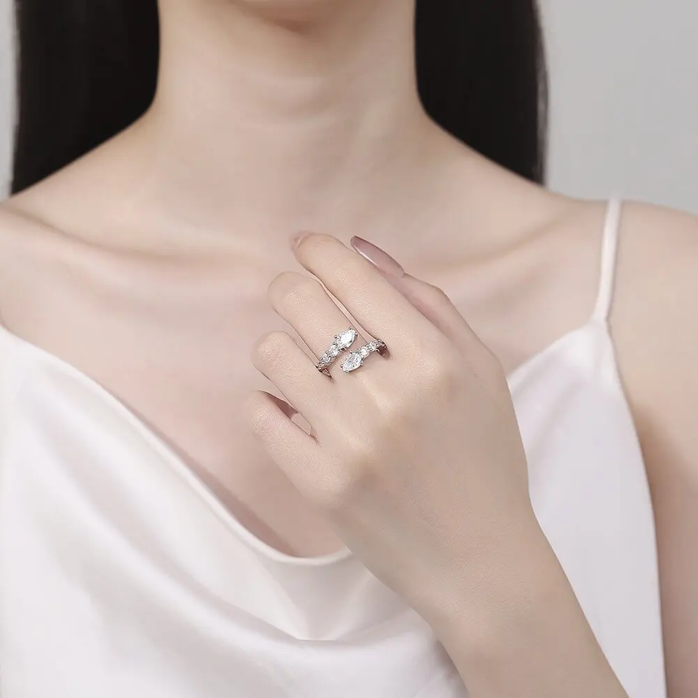 925 Sterling Silve Gorgeous Shiny Stone Zircom Ring For Women Engagement Wedding High Quality Fine Jewelry