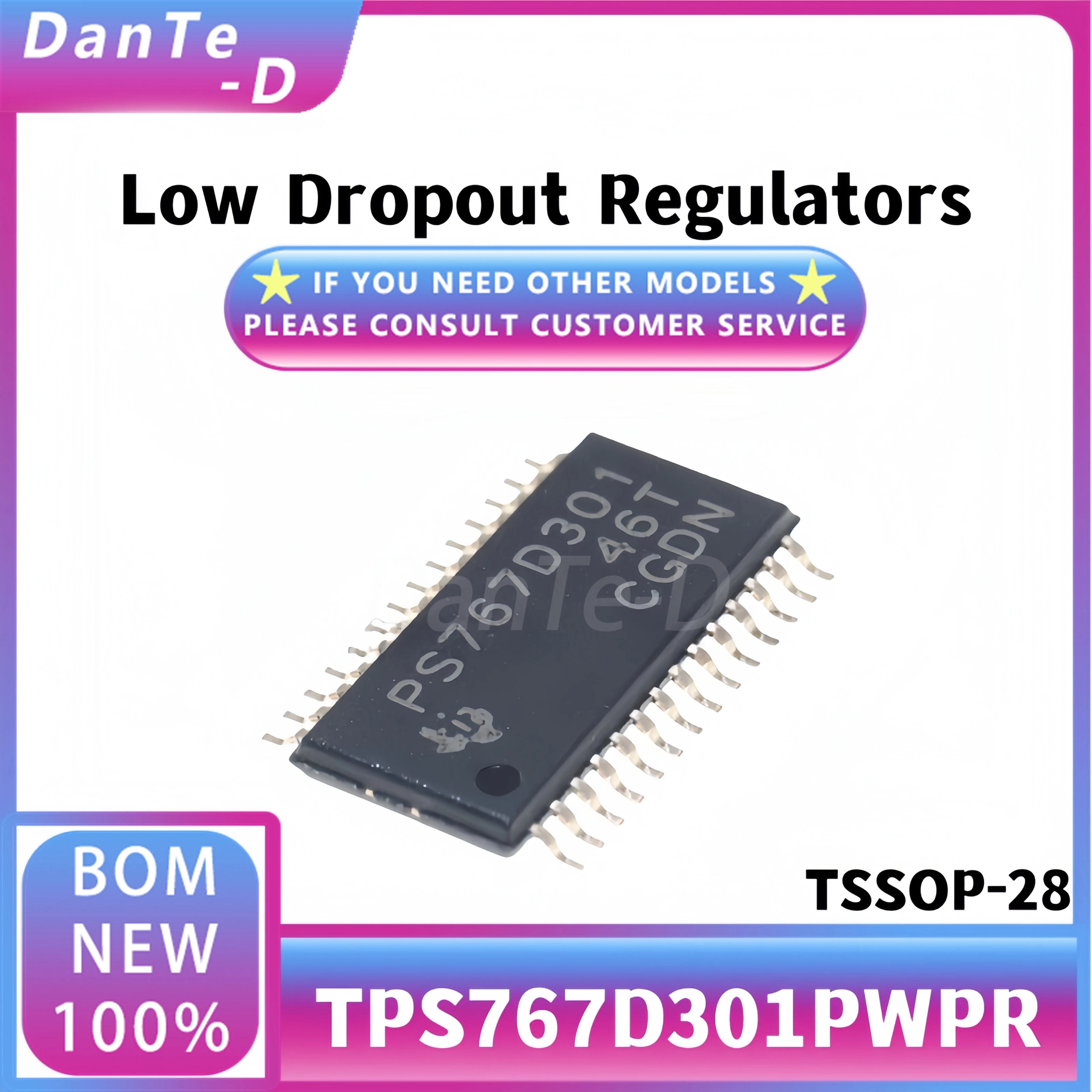 TPS767D301PWPR TSSOP-28 low dropout regulator IC new original authentic