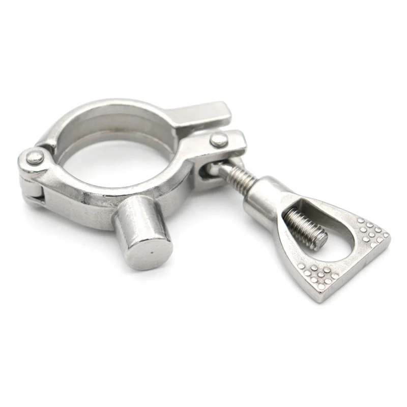 جديد 304 الفولاذ المقاوم للصدأ حامل الأنابيب الصحية المشبك نوع مقاطع دعم أنبوب قوس OD19 22 25 27 34 38 48 51 60 63 76 89 102 مللي متر #5