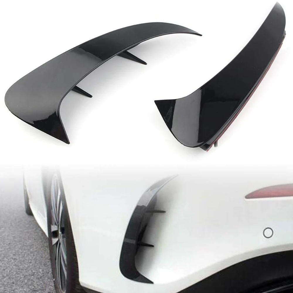 2PCS Car ABS Rear Bumper Side Vent Canards Cover Trim for Mercedes Benz A Class W177 A200 A220 Sedan 2019