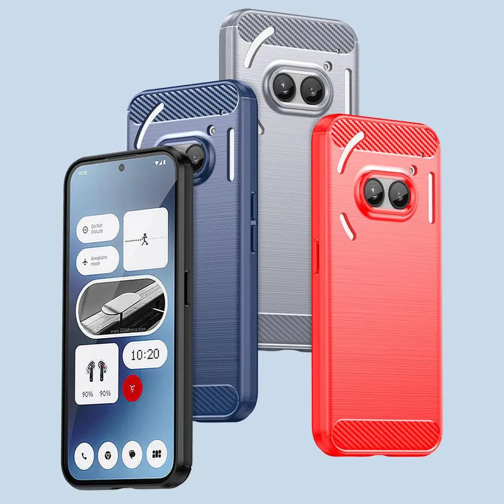 Cellphone Case For Nothing Phone 2A High Quality Brushed Material Durability Reliability Simple Brushed Carbon Fiber