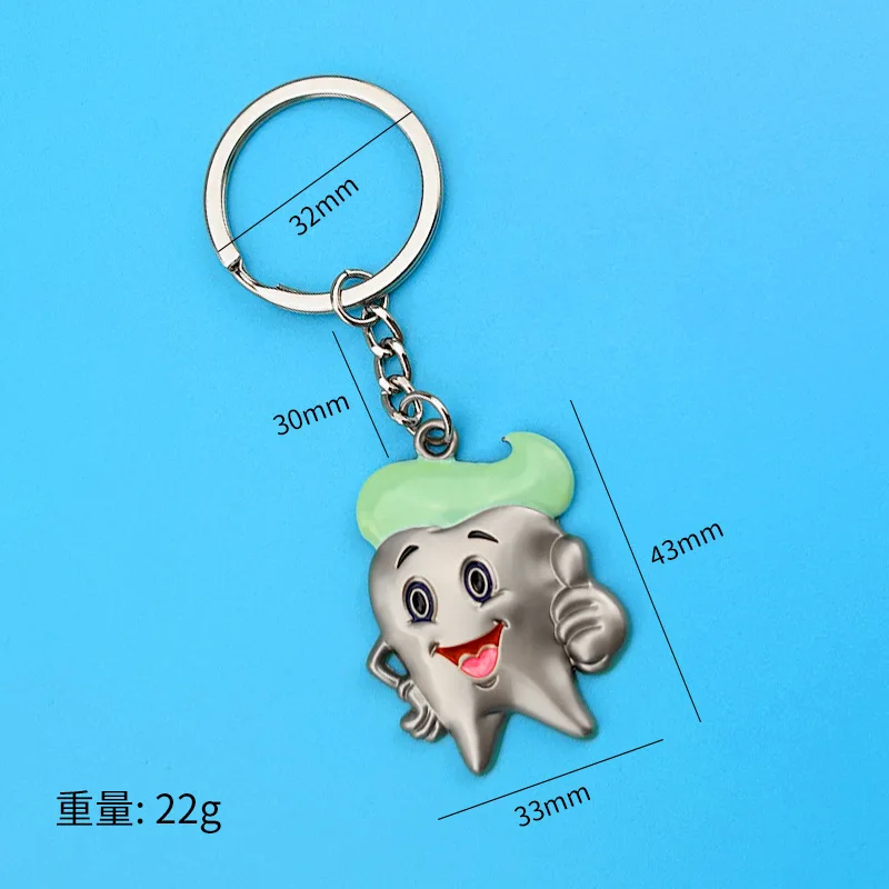 keychain laryngoscope tooth Dentist Gift Dental Hygiene Graduation Gift Mom Keychain, Little Girl Keychain Kid Boy