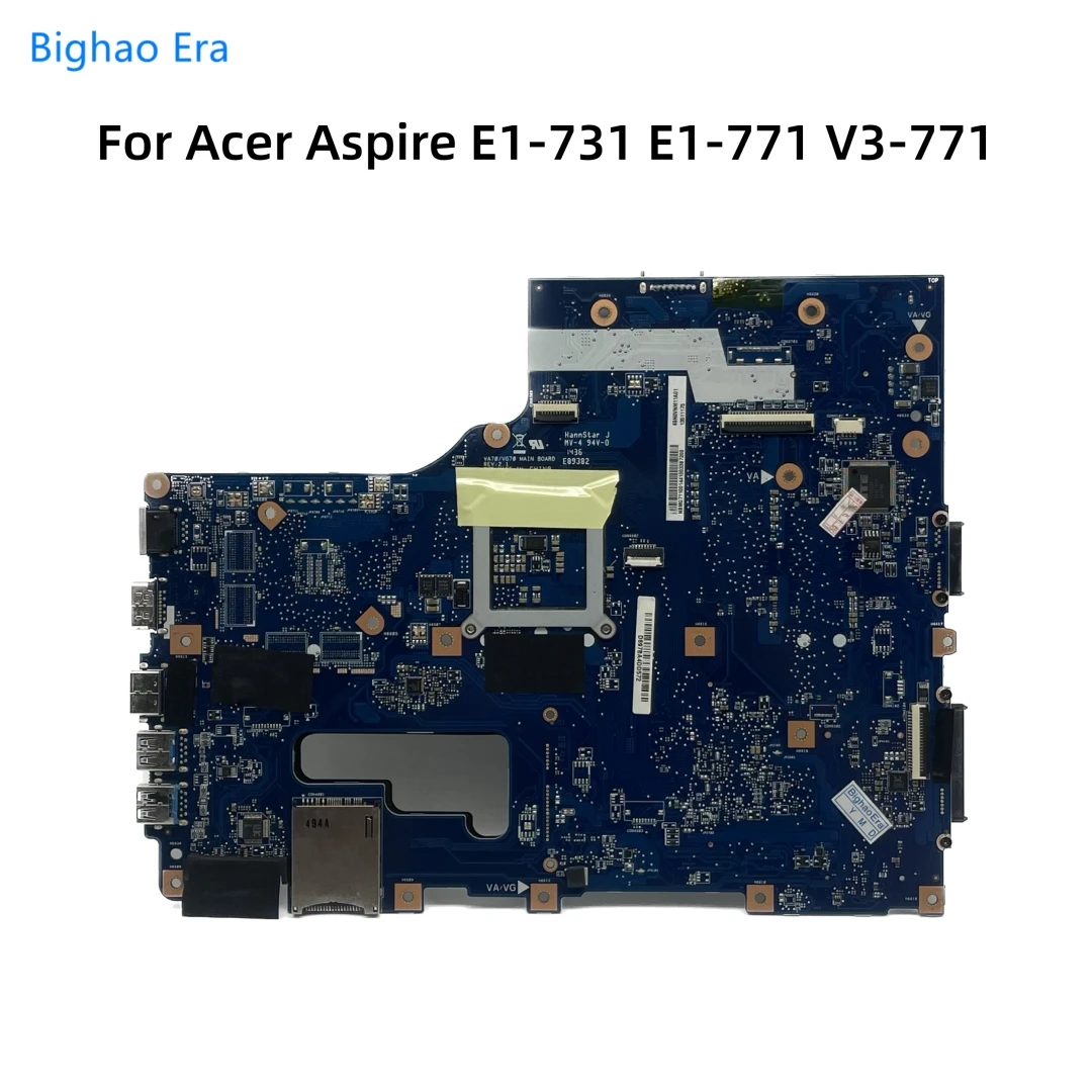 For Acer Aspire E1-731 E1-771 V3-771 V3-771G Laptop Motherboard With HM77 Chipset UMA DDR3 VA70/VG70 MAIN BOARD NB.RYR11.001