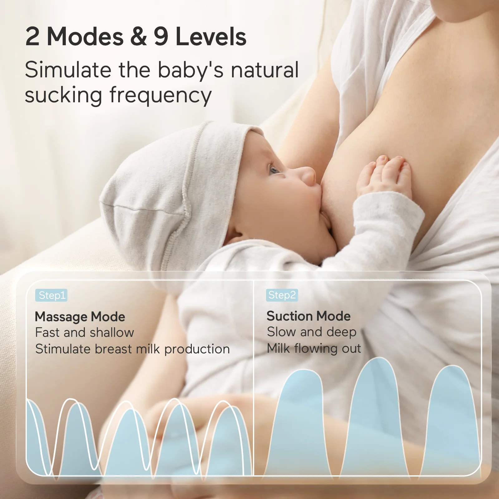 S12 hands free silicone portable wearable electric breast pump