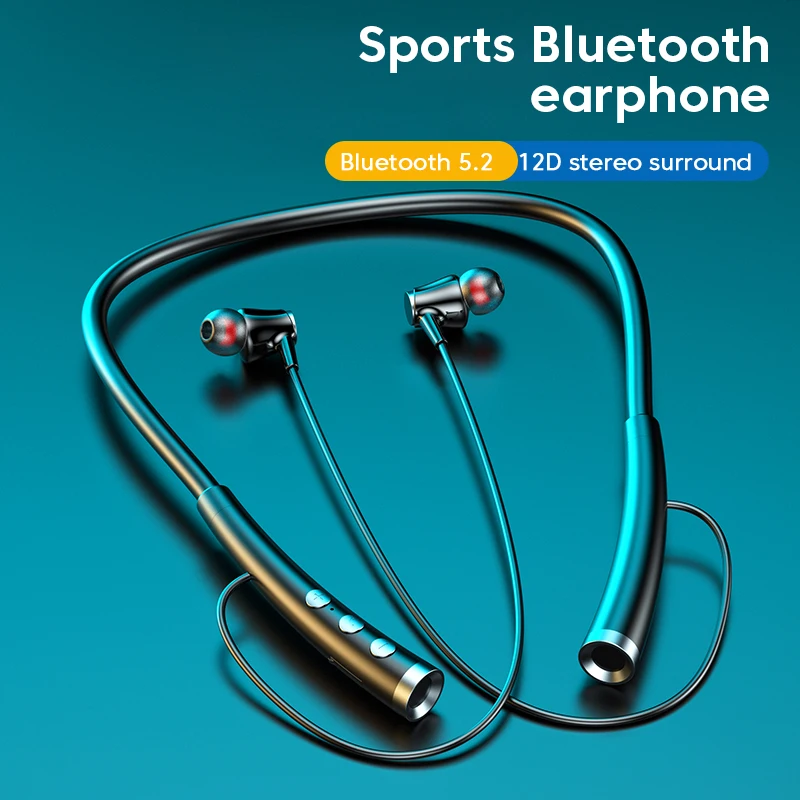 Olaf Neckband Bluetooth Earphones Wireless Headphones Ultra Long Standby Sports Waterproof Bass Bluetooth 5.2 Headset Audifonos