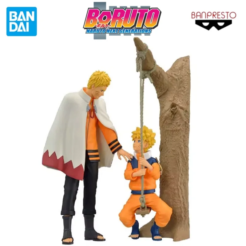 

100%Original in Stock Bandai BORUTO Uzumaki Naruto and Juvenile Uzumaki Naruto Anime Character Model Ornaments Collection Gifts