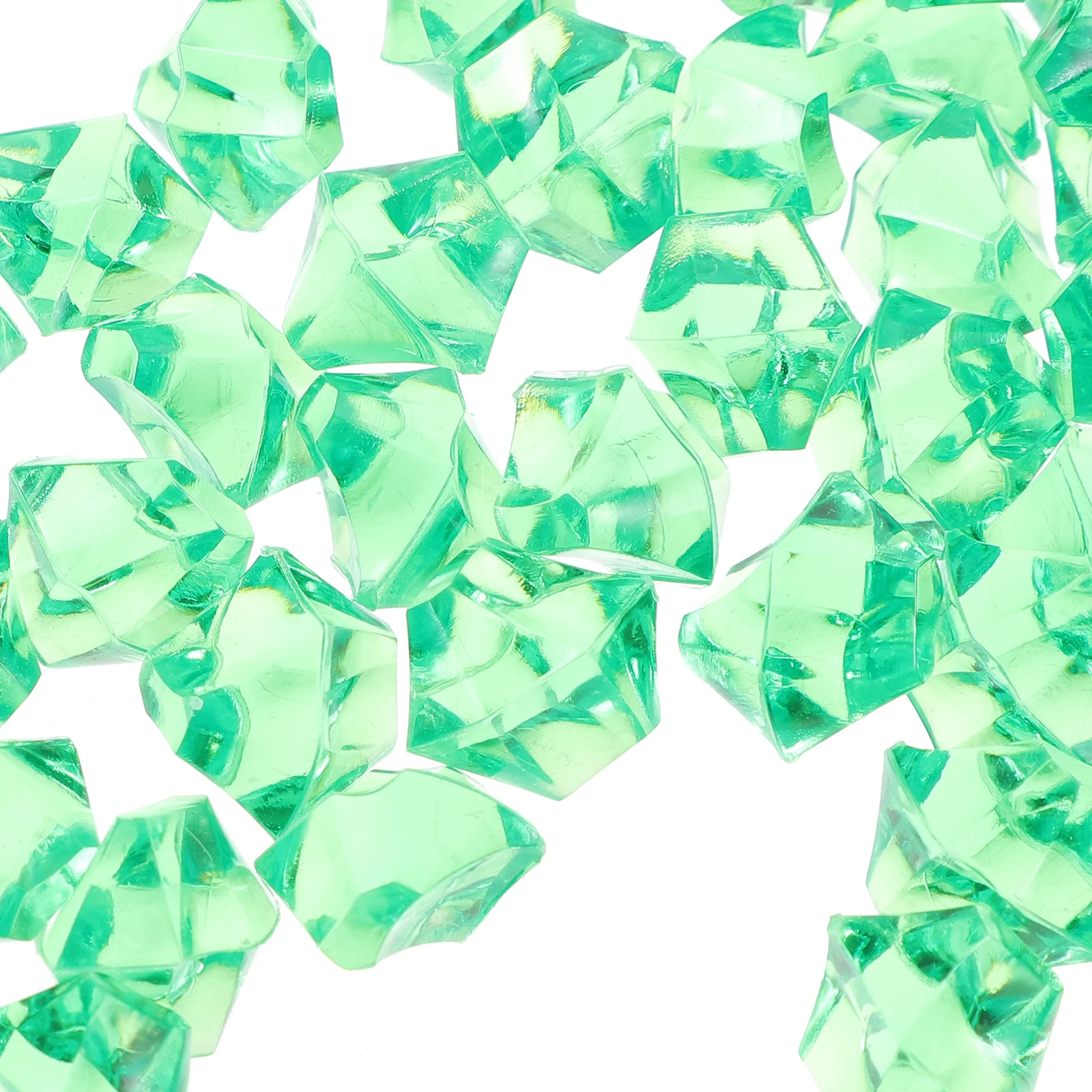 

450Pcs Fake Ice Cubes Acrylic High Simulation Artificial Photography Props Reusable Decorative Cubes