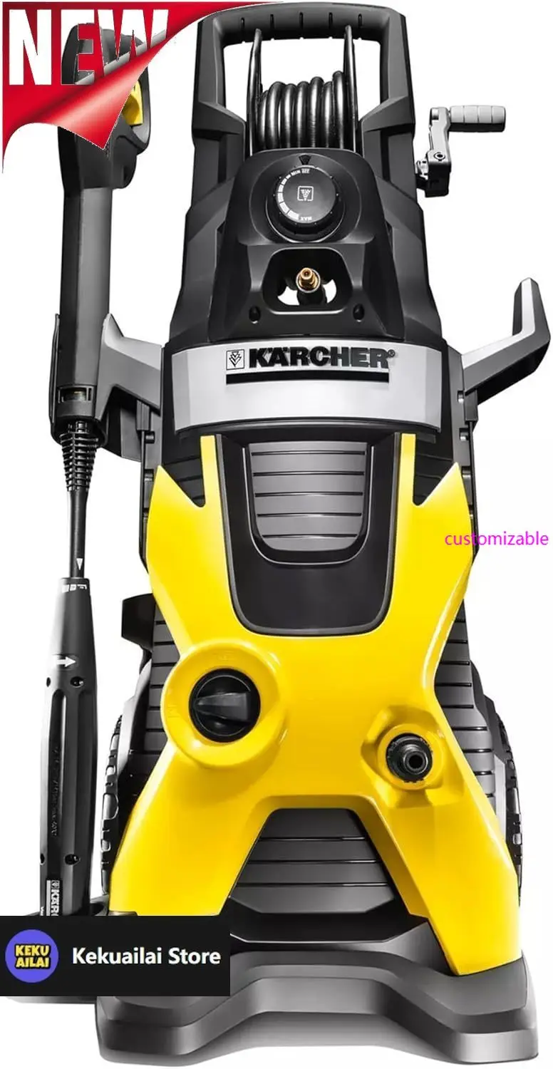 

Новинка в электрической мойке высокого давления премиум-класса 2025-K5 2000 фунтов на квадратный дюйм — с палочками Vario Power и Dirtblaster, катушка для шланга под давлением — 1,4 галлона в минуту