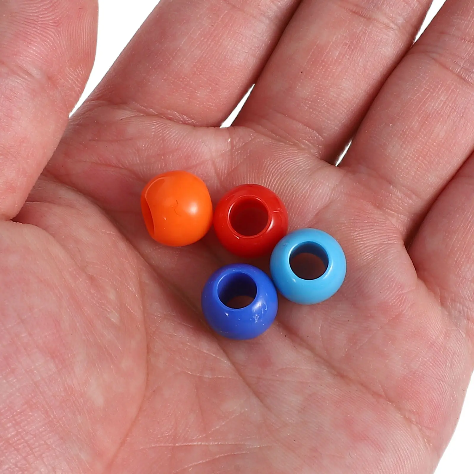 300個のアクリルスペーサービーズ-ブレスレット-ネックレス-イヤリング-diy-ペンダント-チャーム-ジュエリー作成用品-デコレーション用