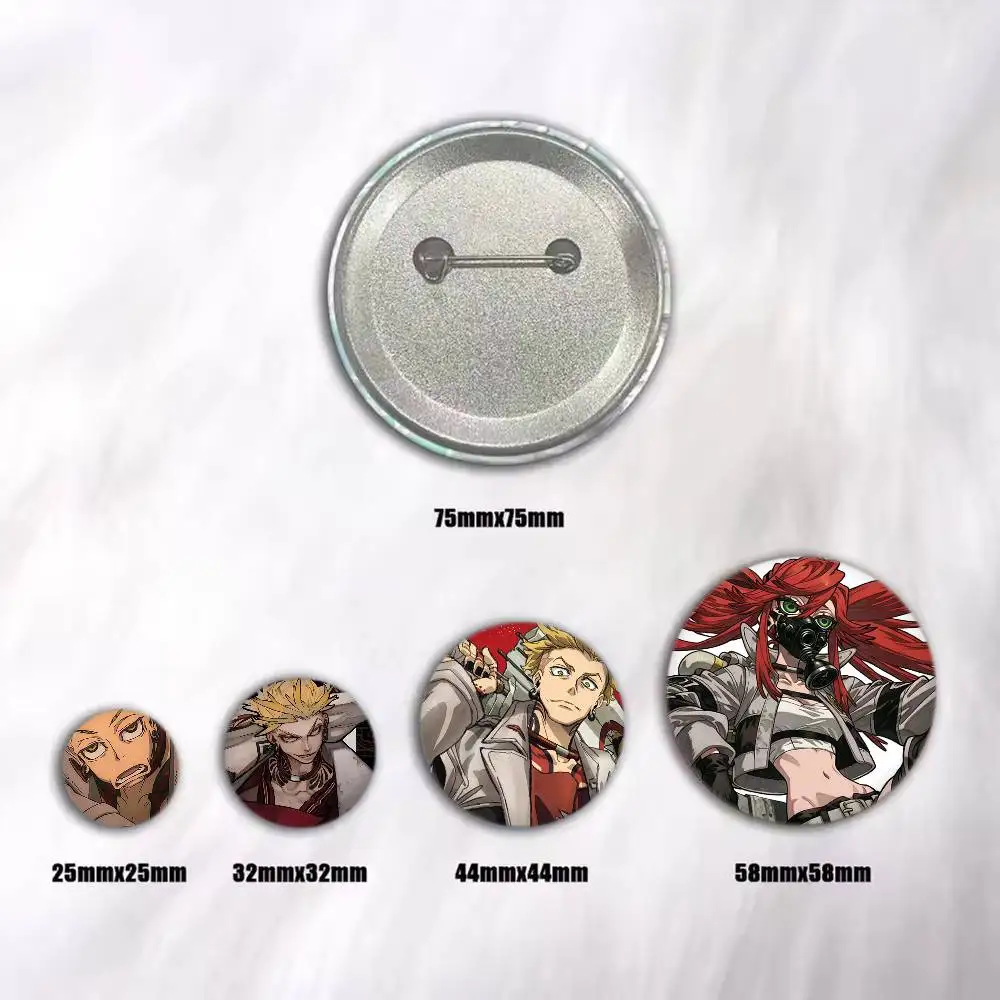 A-Anime GACHIAKUTA Brooches Cartoon Badge Pins Backpack Hat Accessories Friend Gift