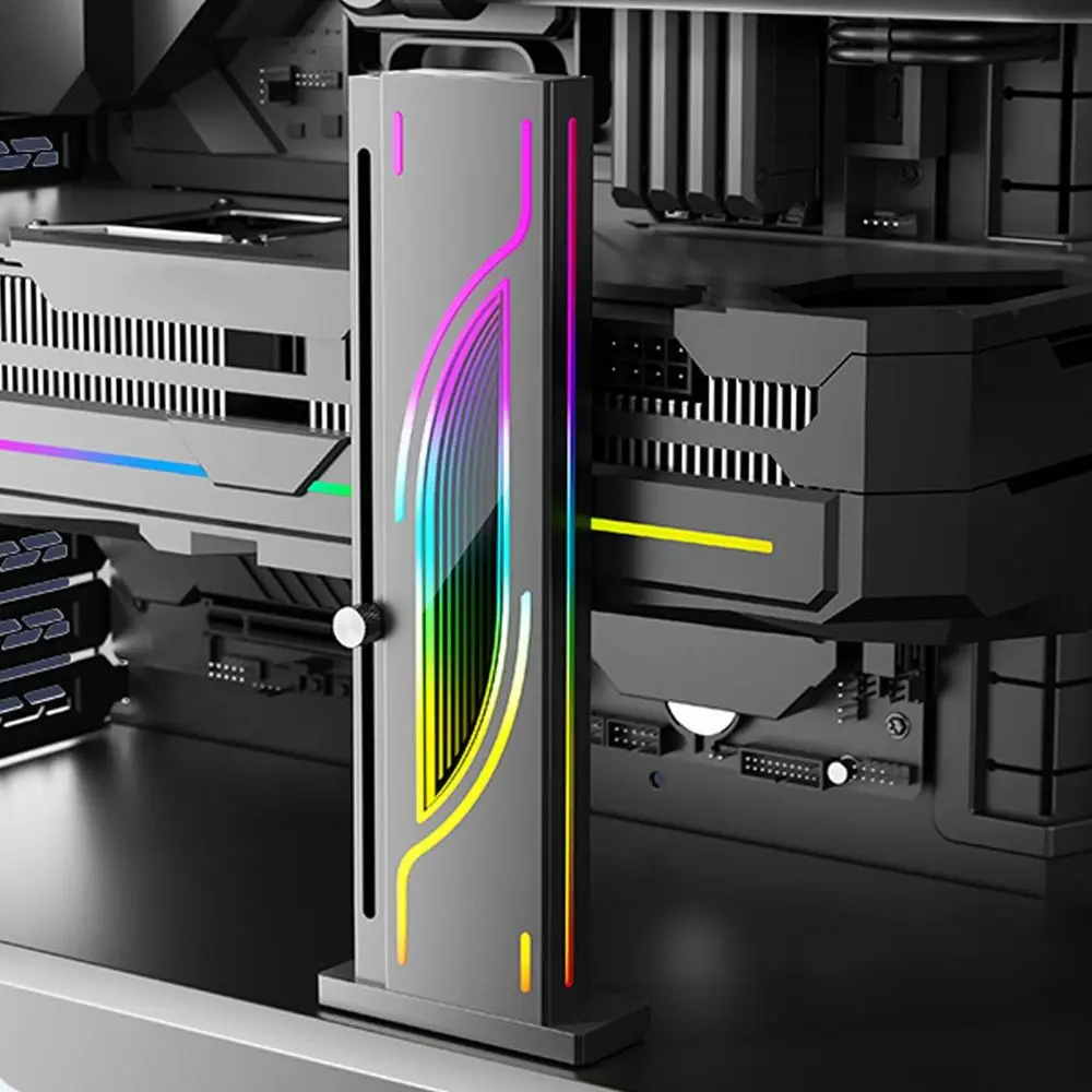 Universal 3PIN 5V GPU Stand Height Adjustable RGB Anti Sag Bracket Vertical Video Card Support Workstation