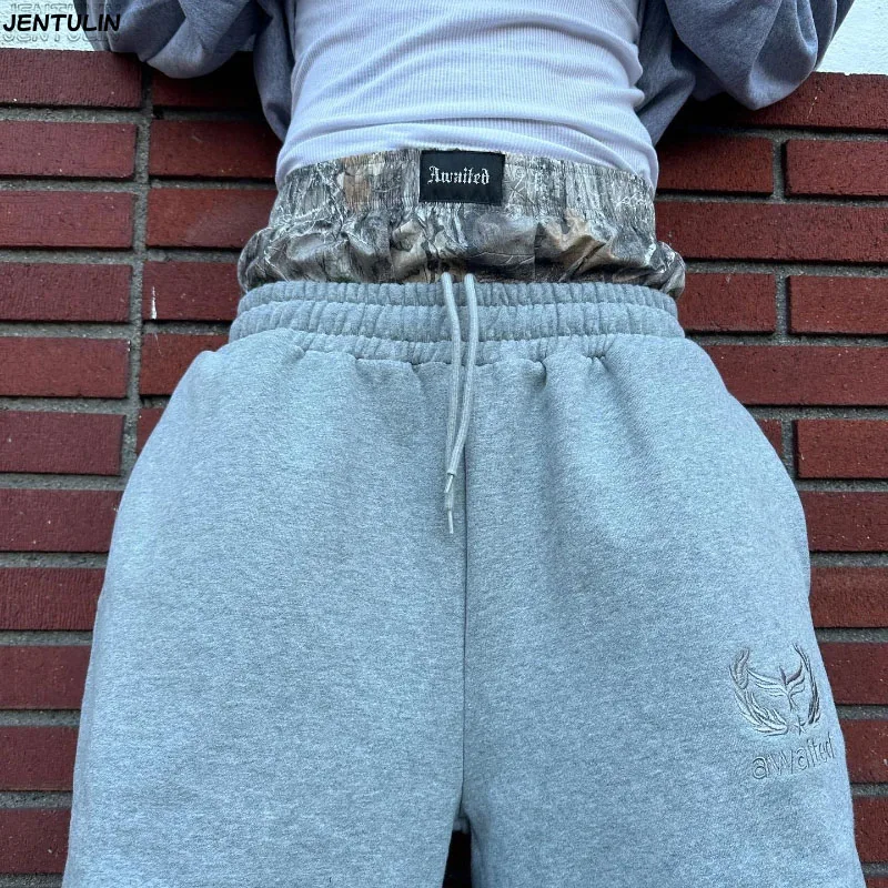 

Spring Summer Jeans Men Streetwear Denim Jogger Pants Men Baggy Jean Double Waist Trousers Y2K Harajuku Men's Wide-Leg Pants